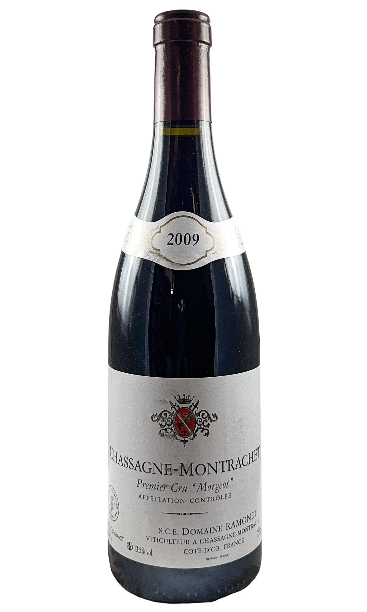 Bottle of Domaine Ramonet, Chassagne-Montrachet 1er Cru Rouge Morgeot, 2009 - White Wine - Flatiron Wines & Spirits - New York