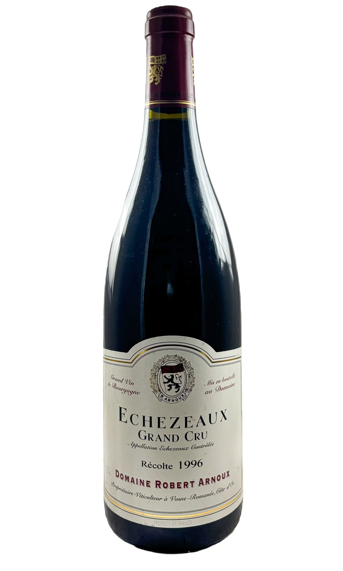 Bottle of Domaine Robert Arnoux, Echezeaux Grand Cru, 1996 - Red Wine - Flatiron Wines & Spirits - New York