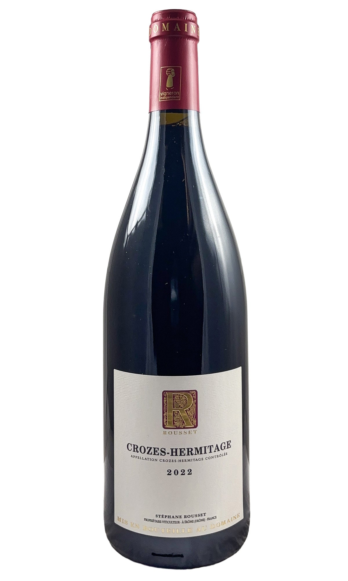 Bottle of Domaine Rousset, Crozes-Hermitage Rouge, 2022 - Red Wine - Flatiron Wines & Spirits - New York