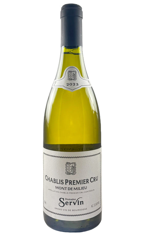 Bottle of Domaine Servin, Chablis 1er Cru Mont de Milieu, 2023 - White Wine - Flatiron Wines & Spirits - New York