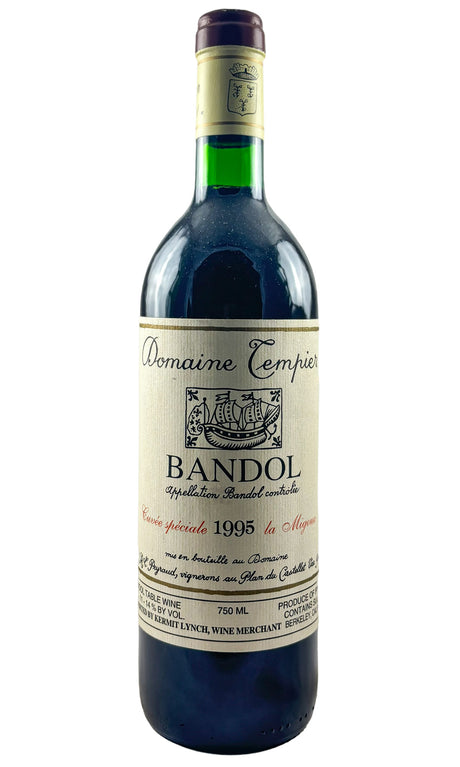 Bottle of Domaine Tempier, Bandol La Migoua Cuvee Speciale, 1995 - Red Wine - Flatiron Wines & Spirits - New York