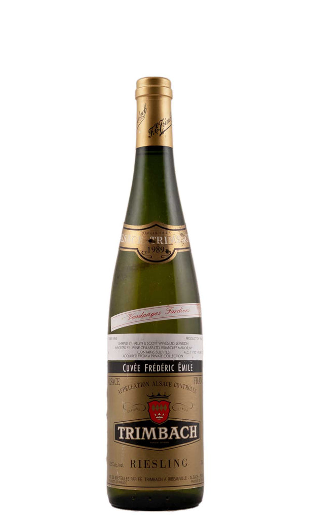 Bottle of Domaine Trimbach, Riesling Cuvee Frederic Emile Vendange Tardive, 1989 - White Wine - Flatiron Wines & Spirits - New York