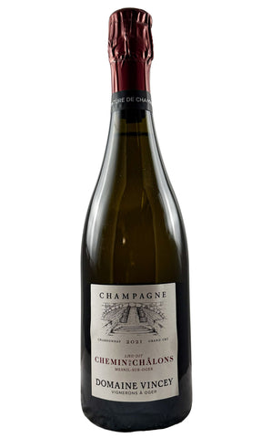 Bottle of Domaine Vincey, Champagne Blanc de Blancs Grand Cru Brut Nature "Chemin de Chalons Mesnil sur Oger", 2021 - Sparkling Wine - Flatiron Wines & Spirits - New York