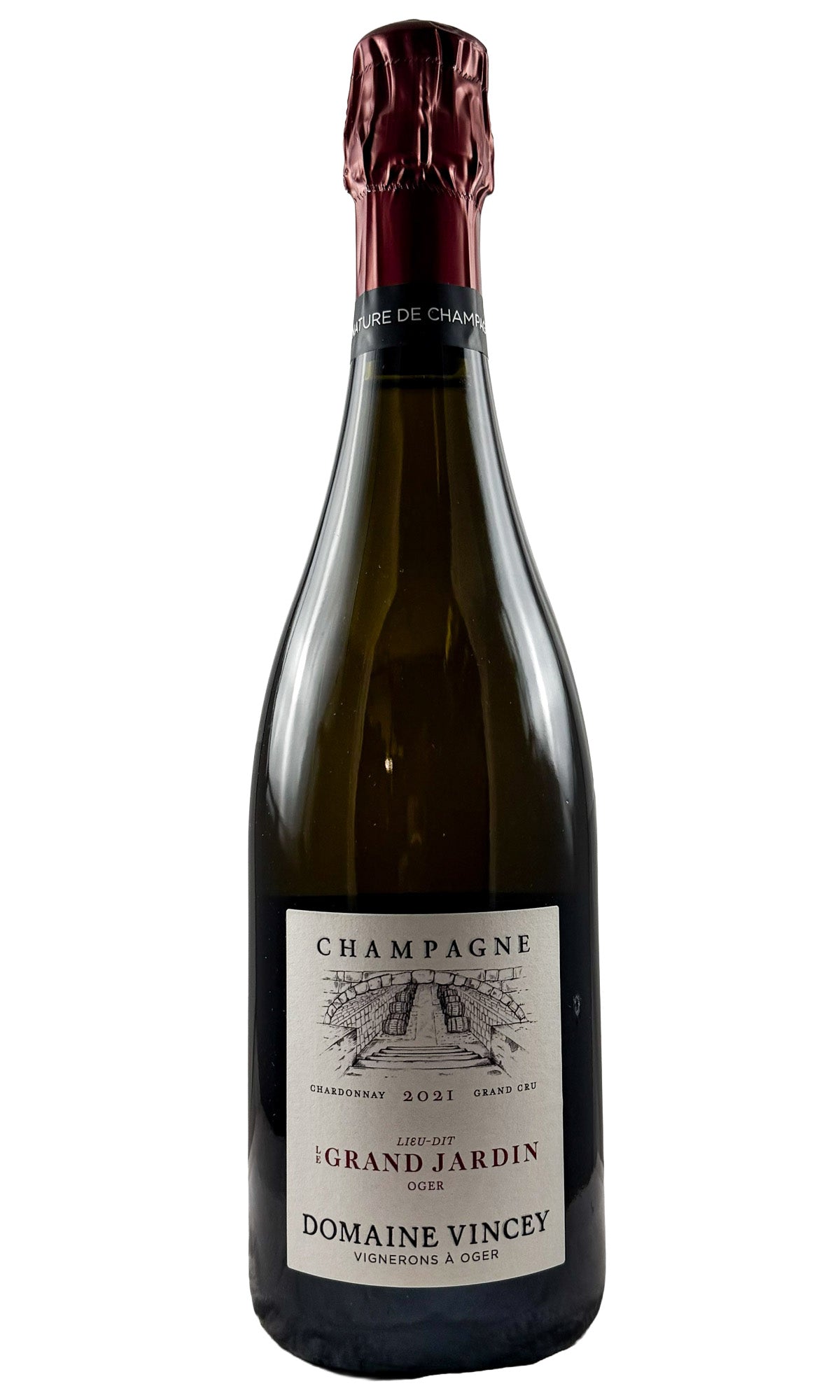 Bottle of Domaine Vincey, Champagne Blanc de Blancs Grand Cru Brut Nature "Le Grand Jardin Oger", 2021 - Sparkling Wine - Flatiron Wines & Spirits - New York