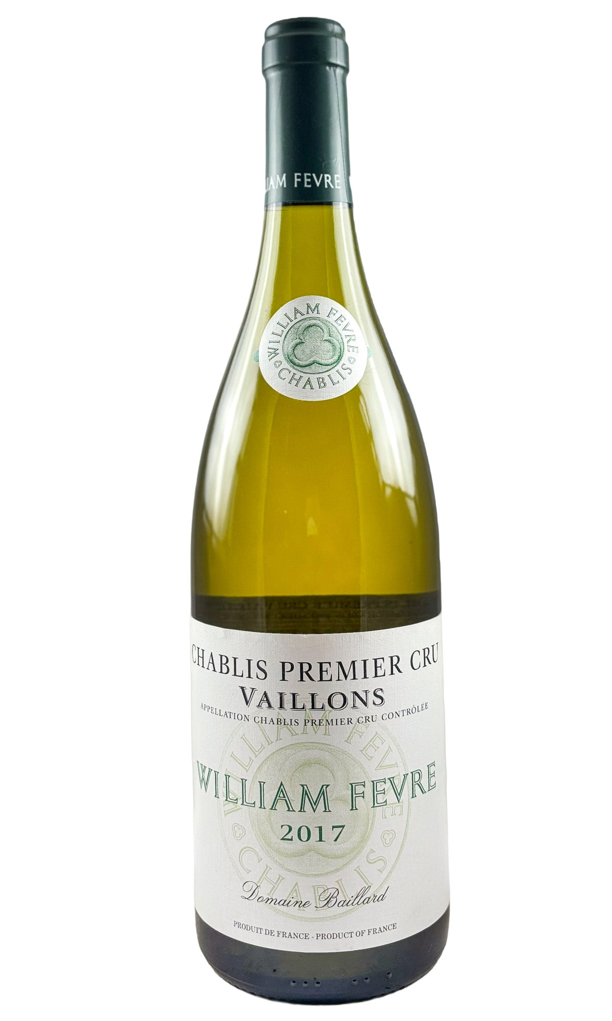 Bottle of Domaine William Fevre, Chablis "Les Vaillons", 2017 - White Wine - Flatiron Wines & Spirits - New York
