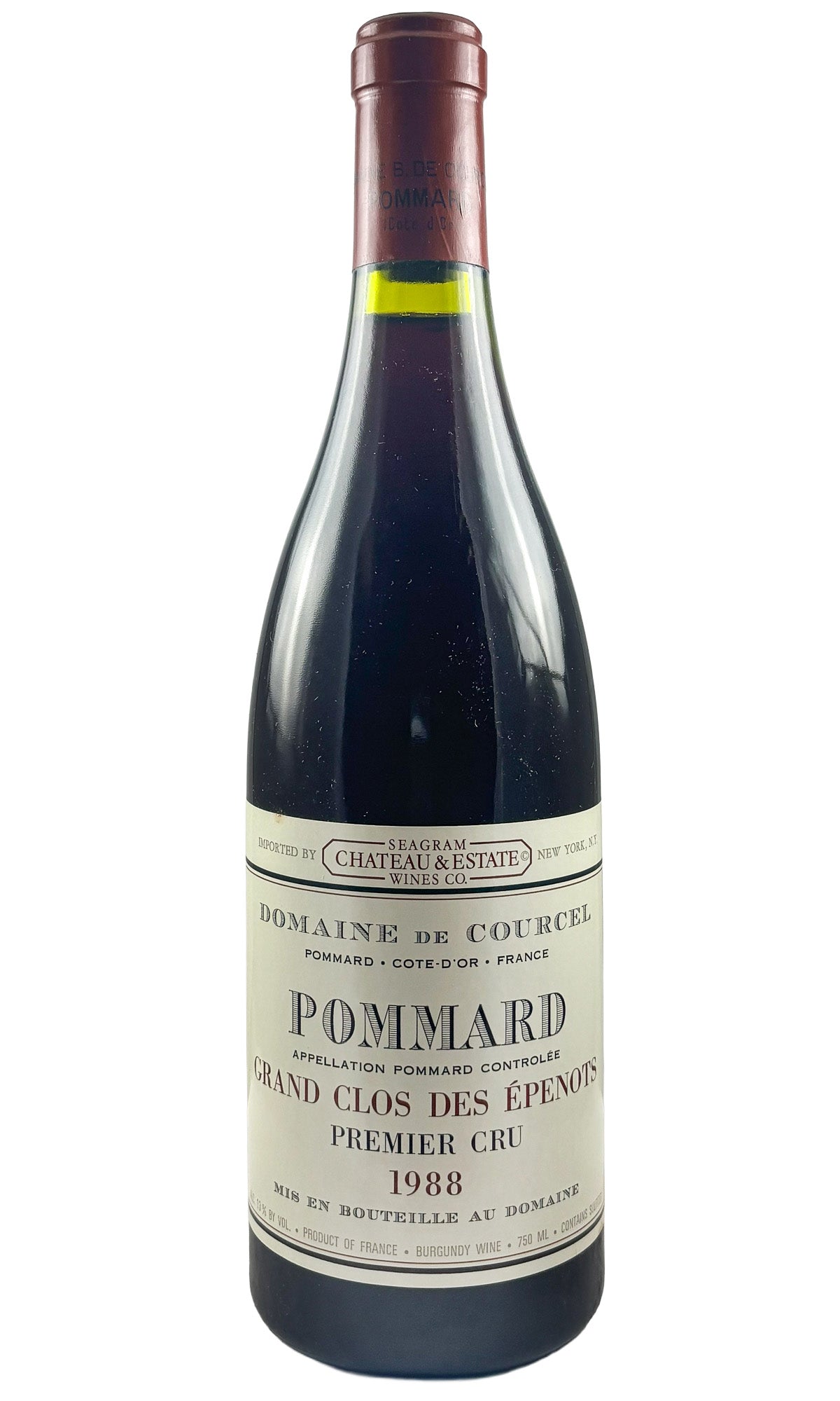 Bottle of Domaine de Courcel, Pommard Grand Clos des Epenots, 1988 - Red Wine - Flatiron Wines & Spirits - New York