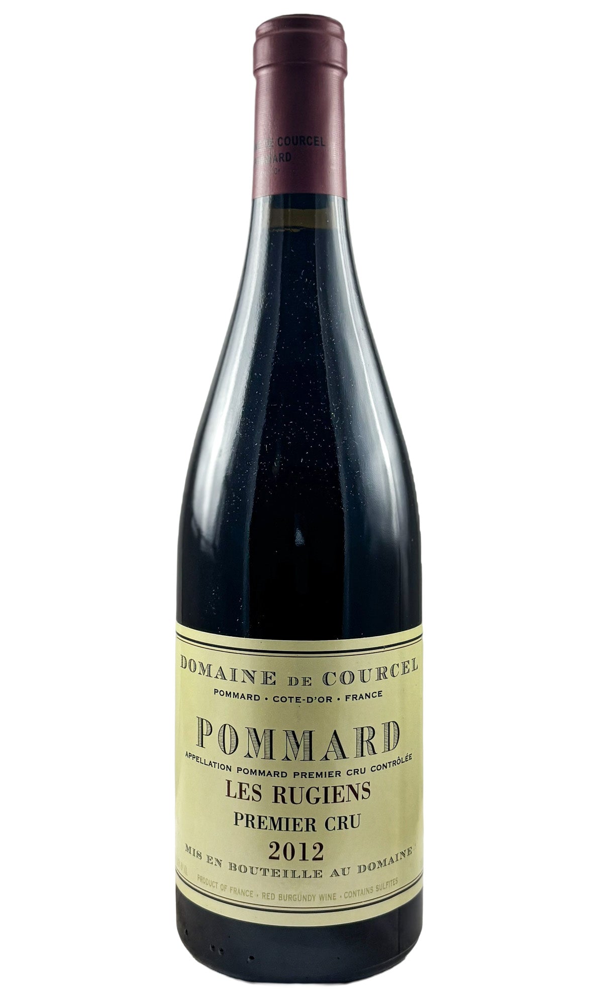 Bottle of Domaine de Courcel, Pommard Les Rugiens, 2012 - Red Wine - Flatiron Wines & Spirits - New York