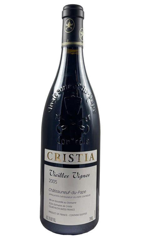Bottle of Domaine de Cristia, Chateauneuf-Du-Pape VV, 2005 - Red Wine - Flatiron Wines & Spirits - New York