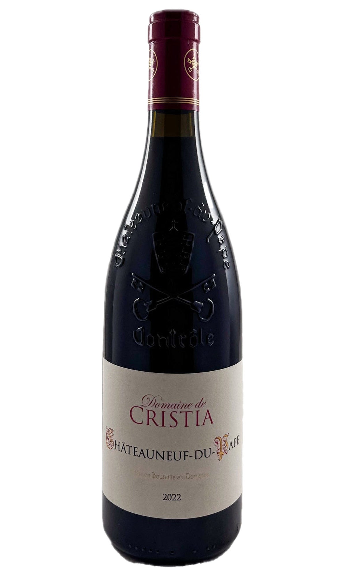 Bottle of Domaine de Cristia, Chateauneuf-du-Pape Classic, 2022 - Red Wine - Flatiron Wines & Spirits - New York