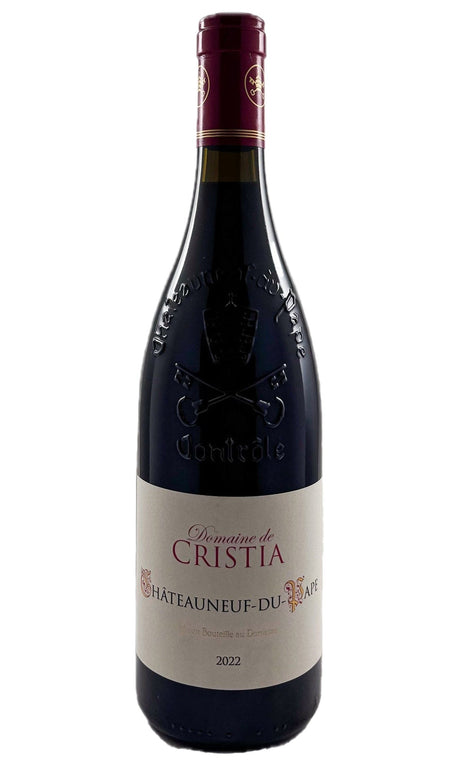 Bottle of Domaine de Cristia, Chateauneuf-du-Pape Classic, 2022 - Red Wine - Flatiron Wines & Spirits - New York