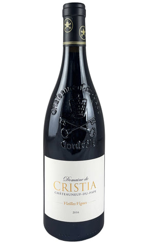 Bottle of Domaine de Cristia, Chateauneuf-du-Pape Vieilles Vignes, 2016 - Red Wine - Flatiron Wines & Spirits - New York