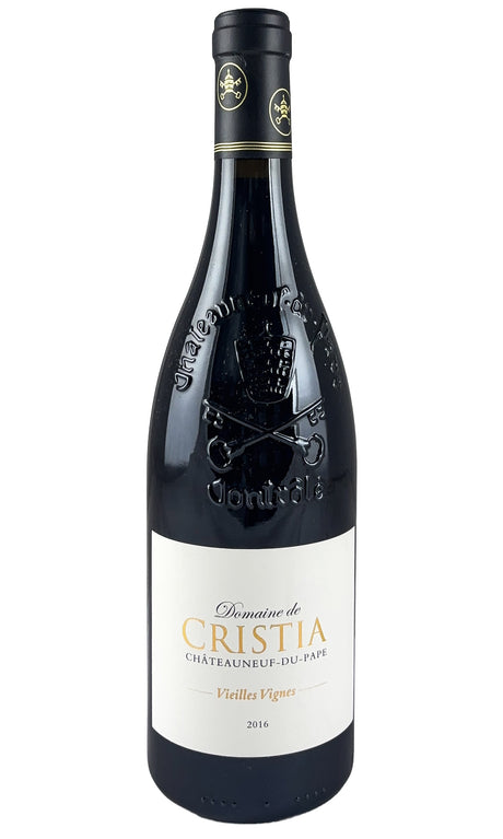Bottle of Domaine de Cristia, Chateauneuf-du-Pape Vieilles Vignes, 2016 - Red Wine - Flatiron Wines & Spirits - New York