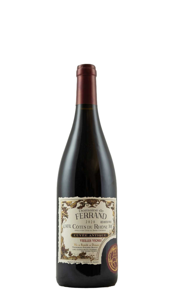 Bottle of Domaine de Ferrand, Cotes du Rhone VV "Cuvee Antique", 2020 - Red Wine - Flatiron Wines & Spirits - New York