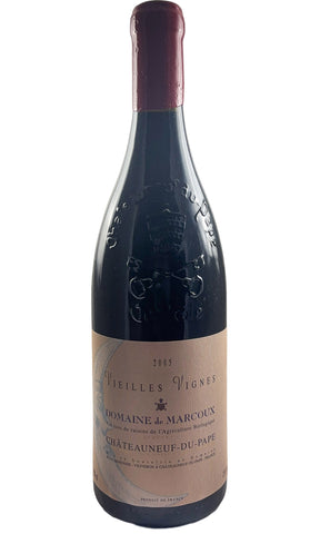 Bottle of Domaine de Marcoux, Chateauneuf-du-Pape Vieilles Vignes, 2005 - Red Wine - Flatiron Wines & Spirits - New York