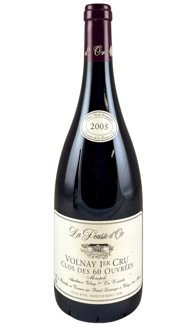 Bottle of Domaine de la Pousse d'Or, Volnay 1er Cru Clos de 60 Ouevres, 2005 - Red Wine - Flatiron Wines & Spirits - New York