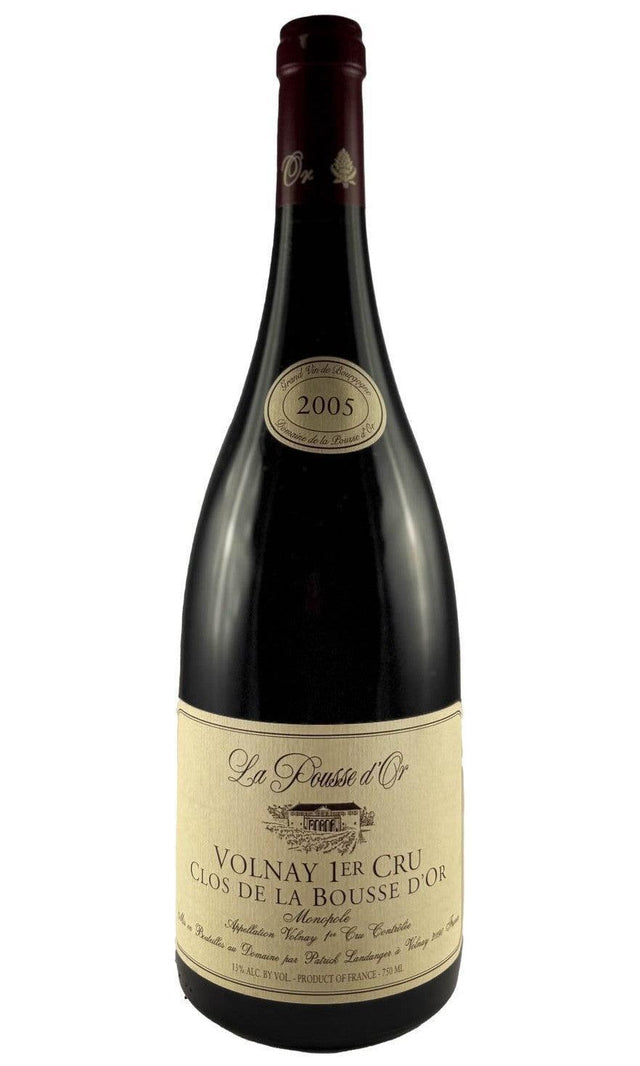 Bottle of Domaine de la Pousse d'Or, Volnay 1er Cru Clos de la Bousse D'Or, 2005 - Red Wine - Flatiron Wines & Spirits - New York