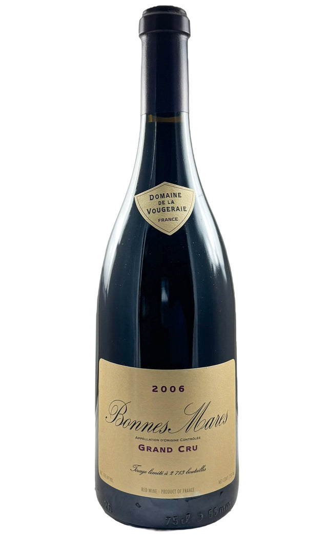 Bottle of Domaine de la Vougeraie, Bonnes Mares Grand Cru, 2006 - Red Wine - Flatiron Wines & Spirits - New York