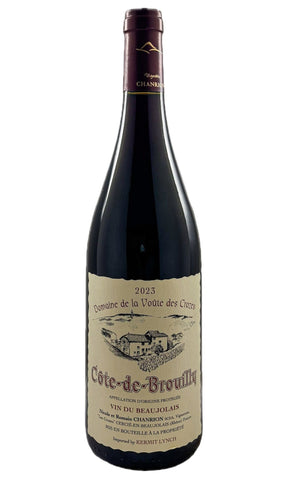 Bottle of Domaine de la Voute des Crozes (Nicole Chanrion), Cote de Brouilly, 2023 - Red Wine - Flatiron Wines & Spirits - New York