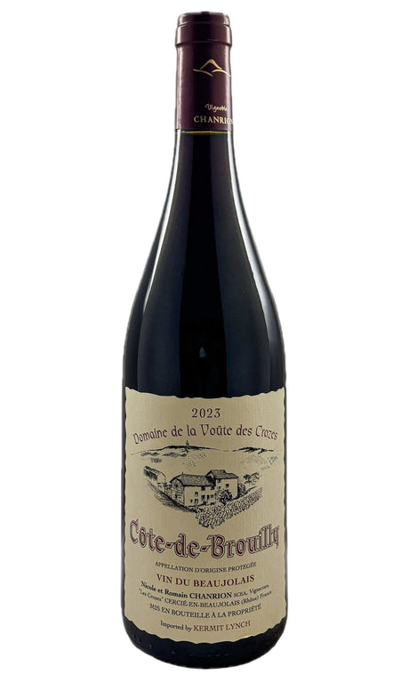 Bottle of Domaine de la Voute des Crozes (Nicole Chanrion), Cote de Brouilly, 2023 - Red Wine - Flatiron Wines & Spirits - New York