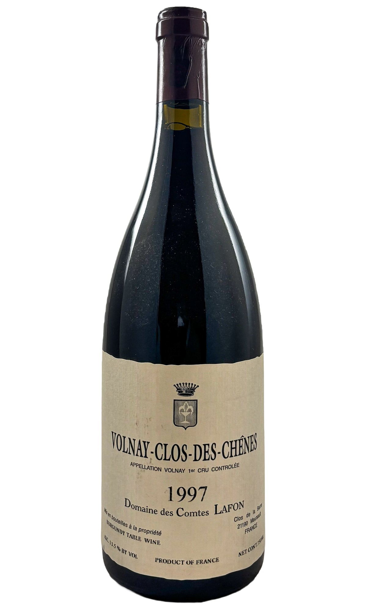 Bottle of Domaine des Comtes Lafon, Volnay 1er Cru Clos des Chenes, 1997 - Red Wine - Flatiron Wines & Spirits - New York