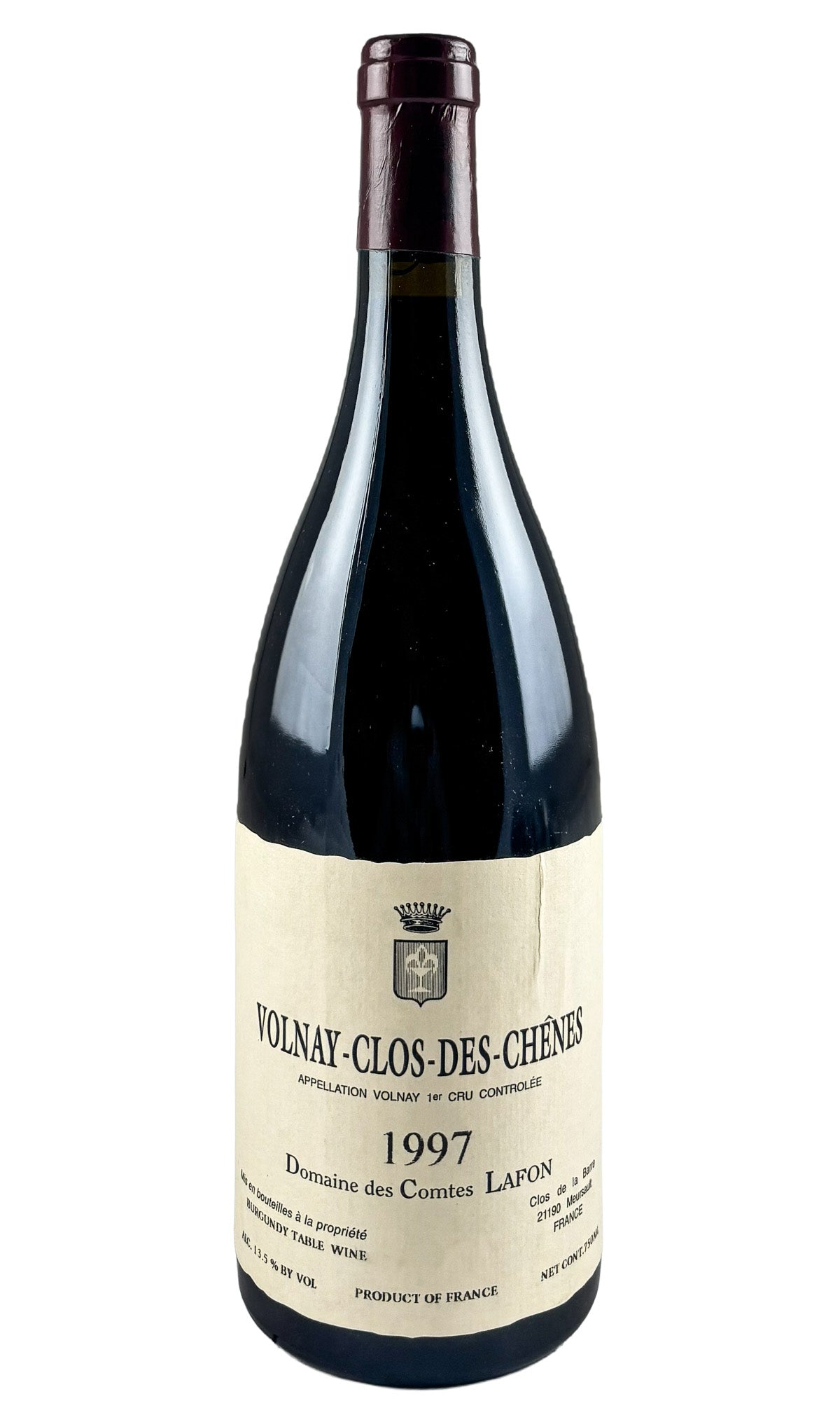 Bottle of Domaine des Comtes Lafon, Volnay 1er Cru Clos des Chenes, 1997 - Red Wine - Flatiron Wines & Spirits - New York