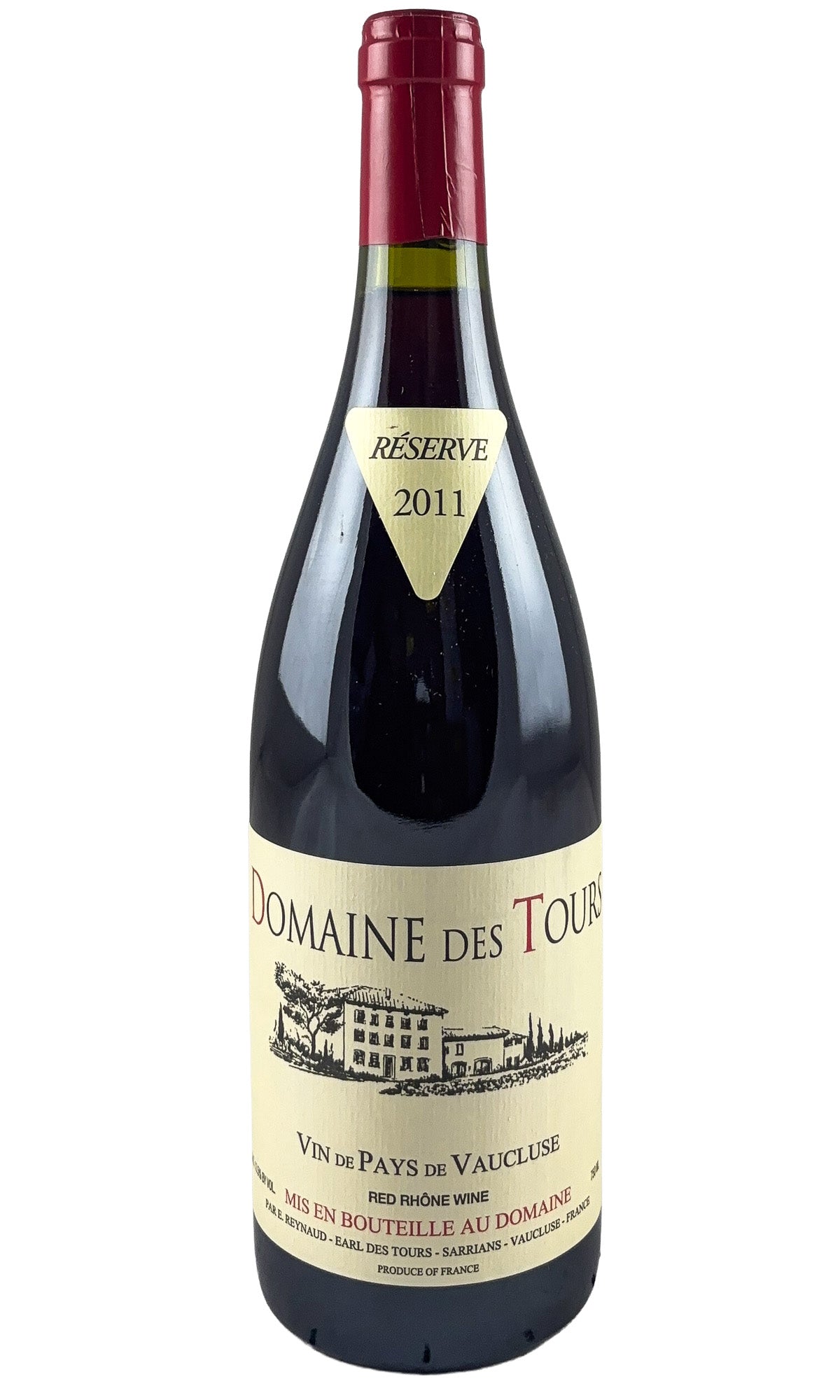 Bottle of Domaine des Tours, Vin de Pays Vaucluse Rouge, 2011 - Red Wine - Flatiron Wines & Spirits - New York