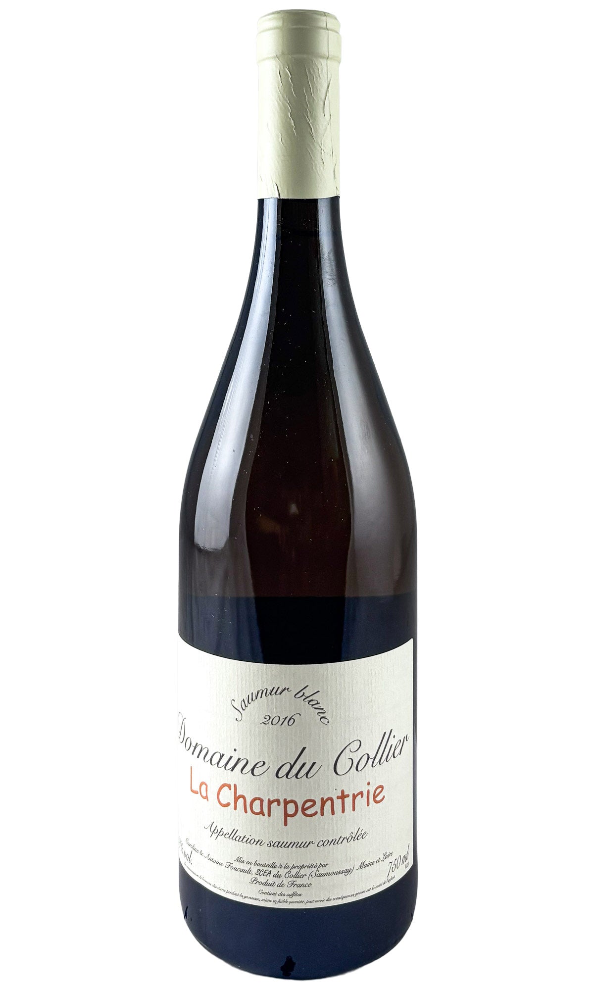 Bottle of Domaine du Collier, Saumur Blanc La Charpentrie, 2016 - White Wine - Flatiron Wines & Spirits - New York