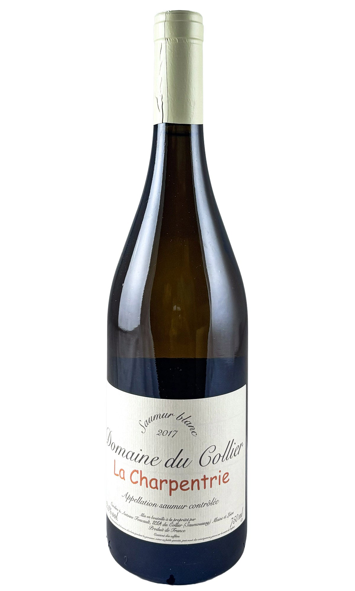 Bottle of Domaine du Collier, Saumur Blanc La Charpentrie, 2017 - White Wine - Flatiron Wines & Spirits - New York