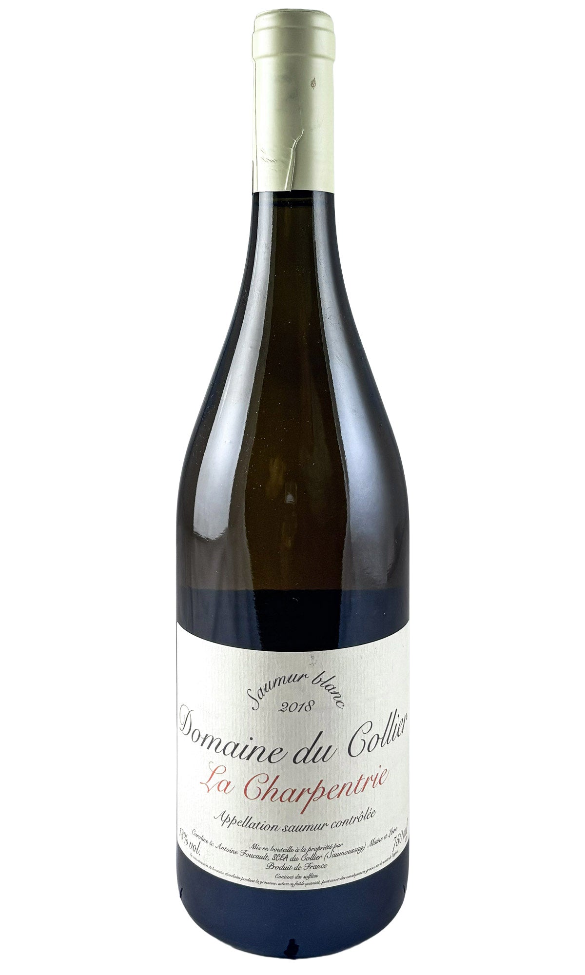 Bottle of Domaine du Collier, Saumur Blanc La Charpentrie, 2018 - White Wine - Flatiron Wines & Spirits - New York