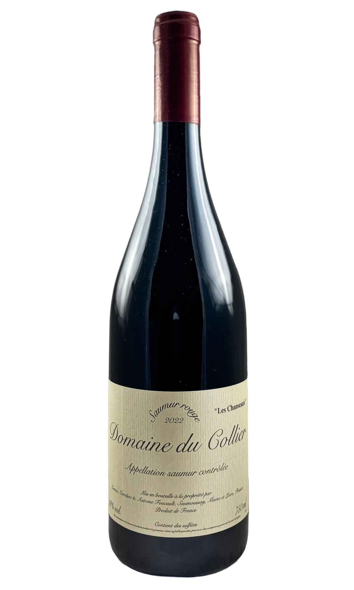 Bottle of Domaine du Collier, Saumur Rouge Les Chanseaux, 2022 [DO NOT SELL] - Red Wine - Flatiron Wines & Spirits - New York
