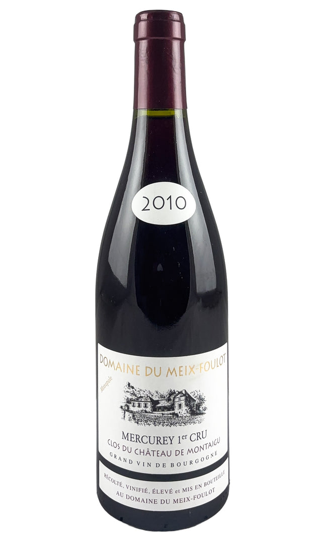 Bottle of Domaine du Meix Foulot, Mercurey 1er Cru Clos du Chateau de Montaigu, 2010 - Red Wine - Flatiron Wines & Spirits - New York