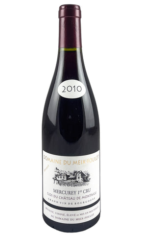 Bottle of Domaine du Meix Foulot, Mercurey 1er Cru Clos du Chateau de Montaigu, 2010 - Red Wine - Flatiron Wines & Spirits - New York