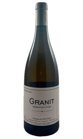 Bottle of Domaine du Vaccelli, Ajaccio Blanc "Granit", 2023 - White Wine - Flatiron Wines & Spirits - New York