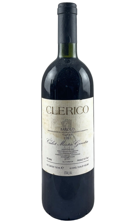 Bottle of Domenico Clerico, Barolo Ciabot Mentin, 1987 - Red Wine - Flatiron Wines & Spirits - New York