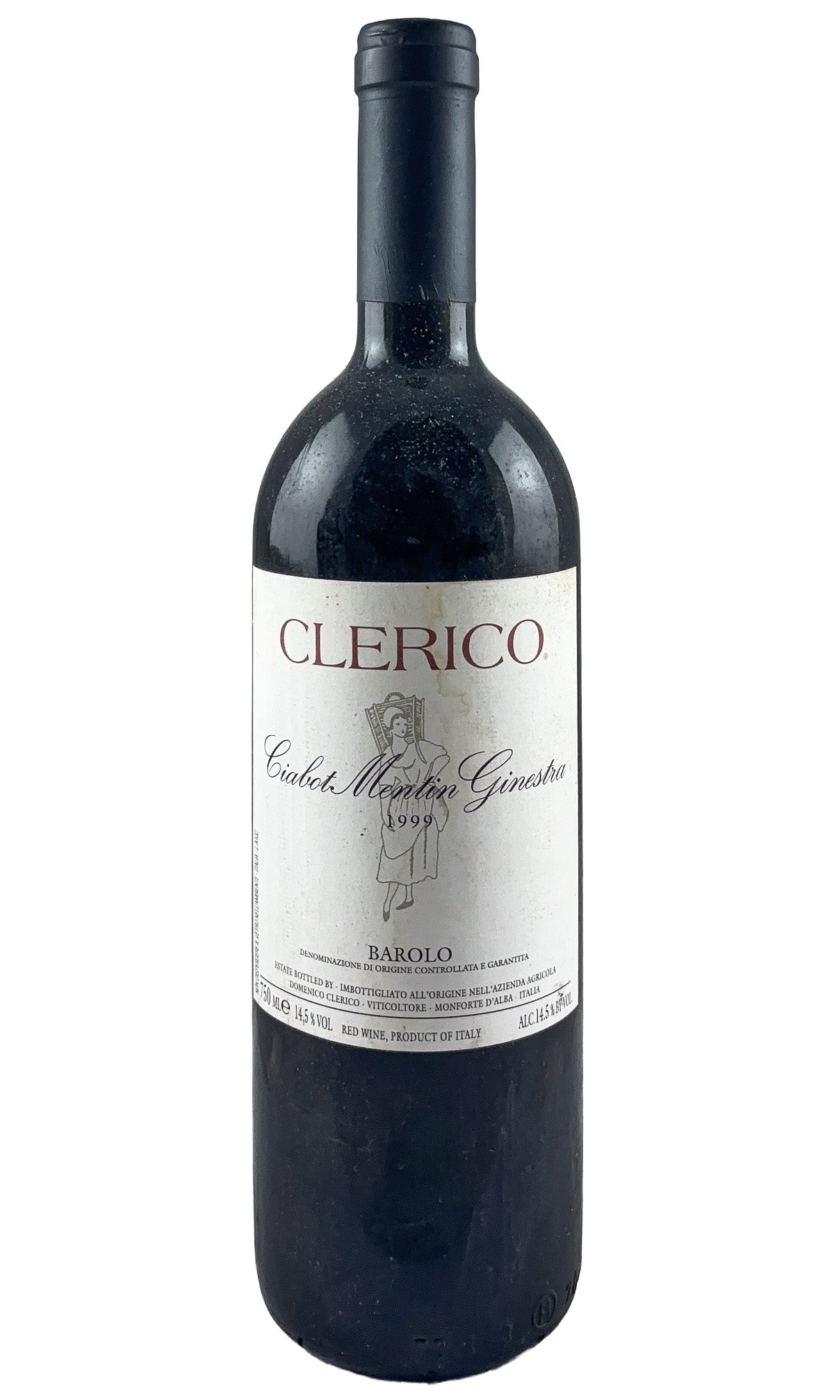 Bottle of Domenico Clerico, Barolo Ciabot Mentin Ginestra, 1999 - Red Wine - Flatiron Wines & Spirits - New York