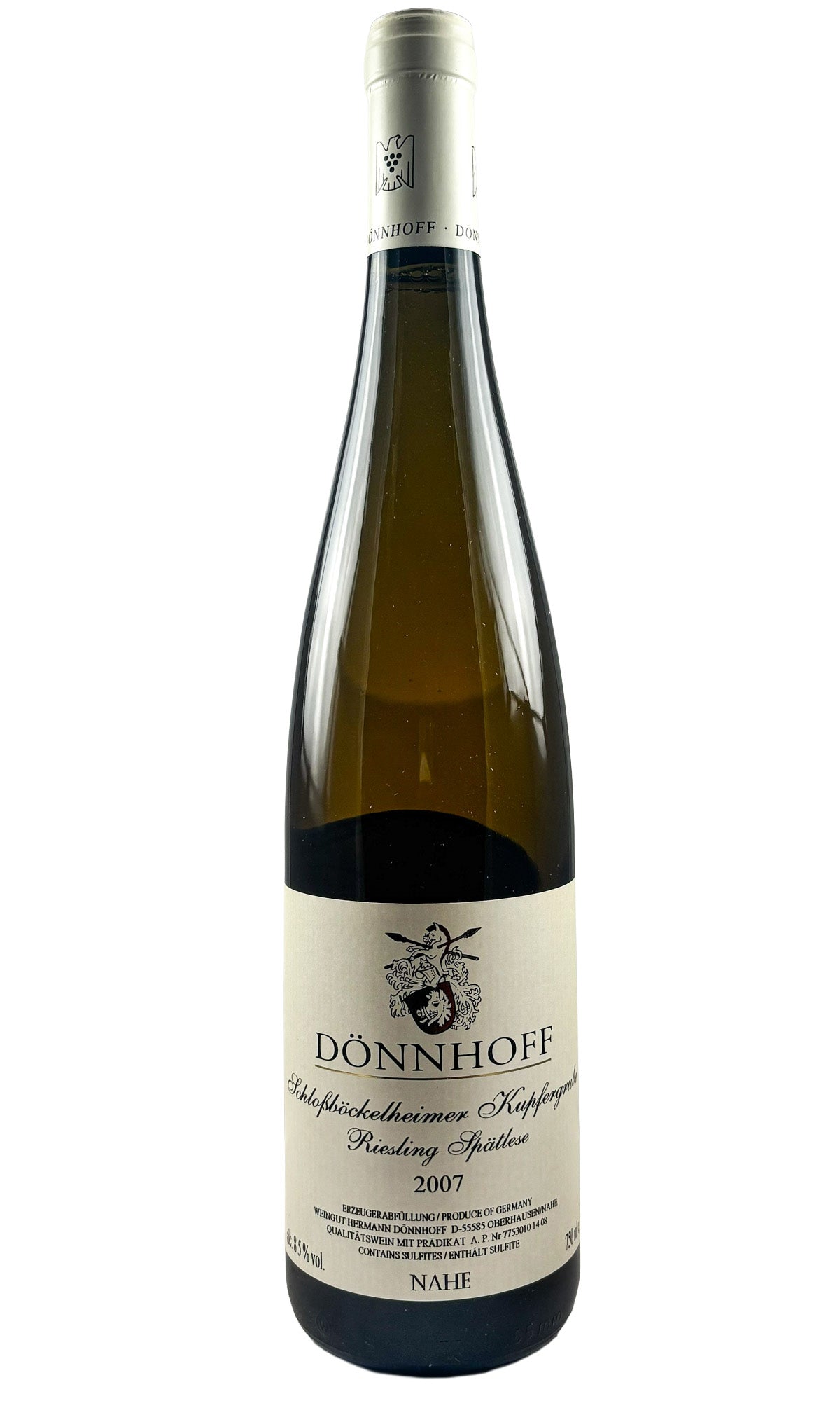 Bottle of Donnhoff, Riesling Spatlese Schlossbockelheimer Kupfergrube, 2007 - White Wine - Flatiron Wines & Spirits - New York