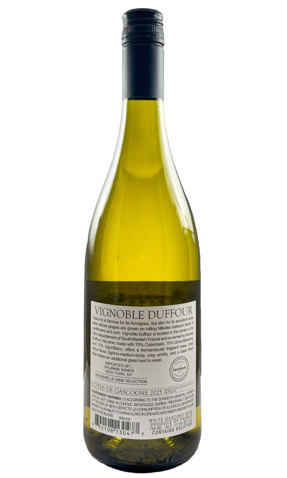 Bottle of Duffour, Cotes du Gascogne Blanc, 2025 - White Wine - Flatiron Wines & Spirits - New York