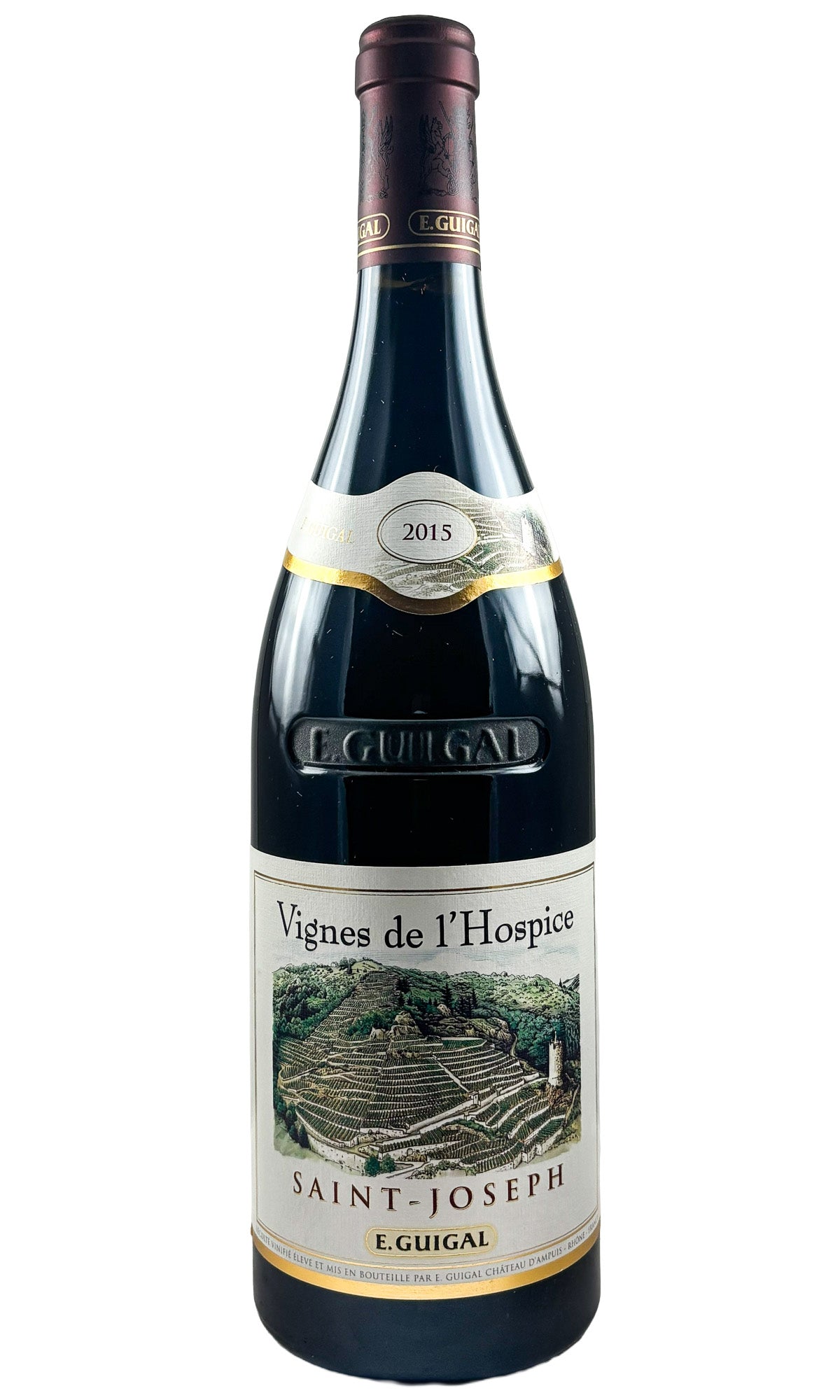 Bottle of E. Guigal, Saint-Joseph Vignes de l'Hospice, 2015 - Red Wine - Flatiron Wines & Spirits - New York