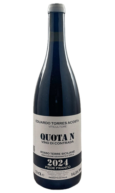 Bottle of Eduardo Torres Acosta, Terre Siciliane Rosso "Quota N", 2024 - Red Wine - Flatiron Wines & Spirits - New York