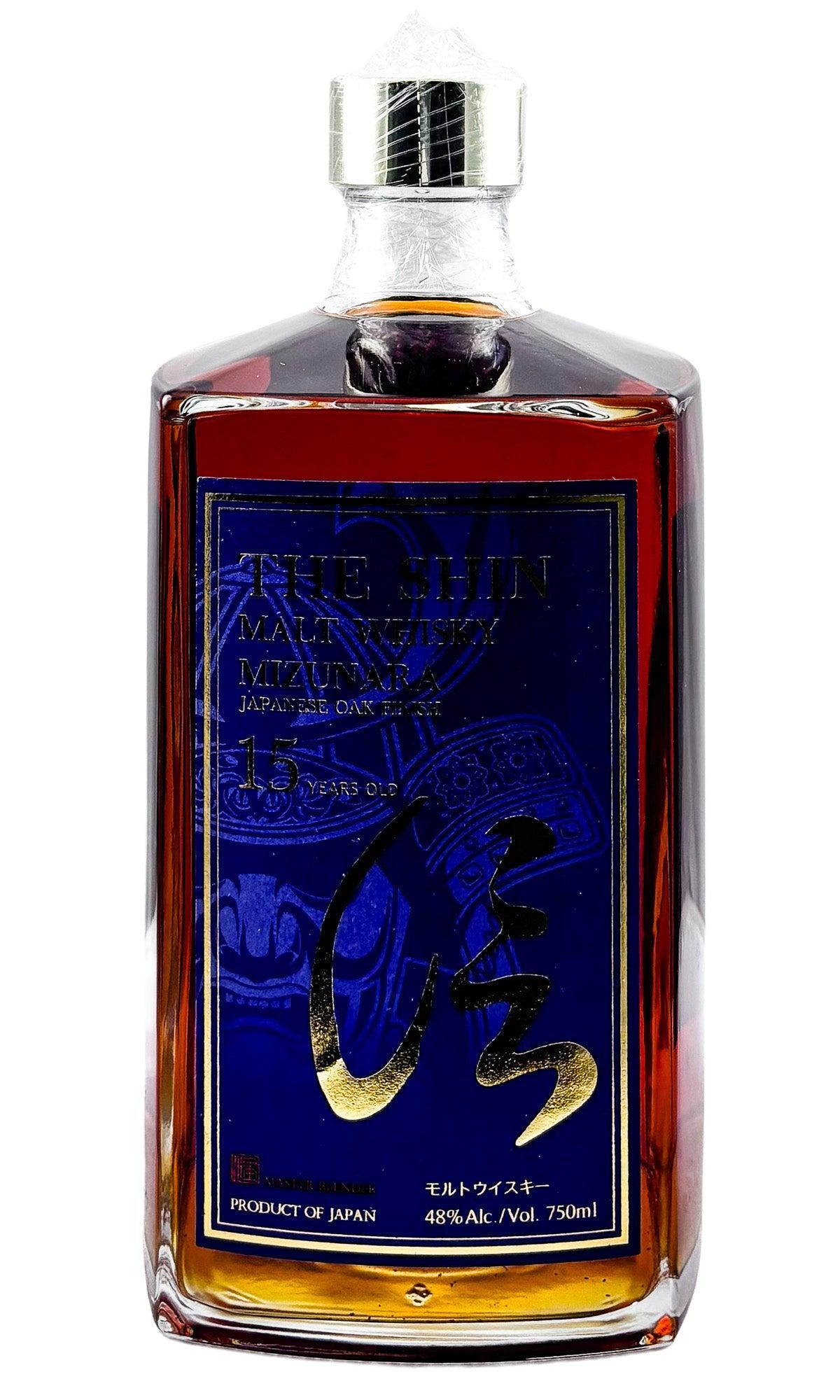 Bottle of Eigashima, Japanese Malt Whiskey The Shin 15 Year Mizunara Oak Finish - - Flatiron Wines & Spirits - New York
