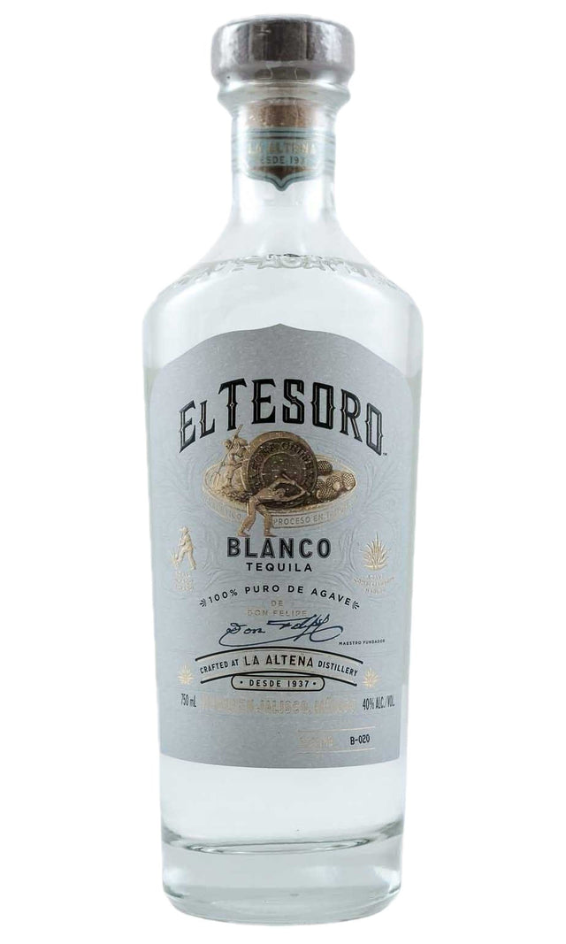 Bottle of El Tesoro, Tequila Blanco, NV - Spirit - Flatiron Wines & Spirits - New York