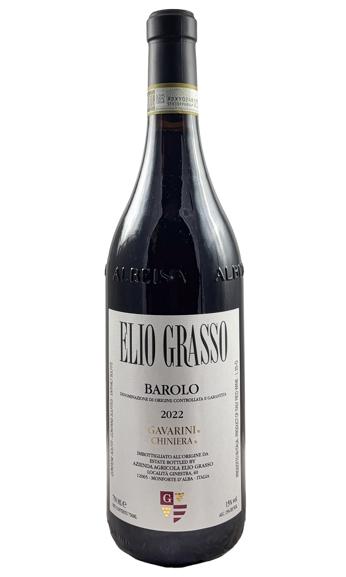 Bottle of Elio Grasso, Barolo Gavarini, 2022 - Red Wine - Flatiron Wines & Spirits - New York