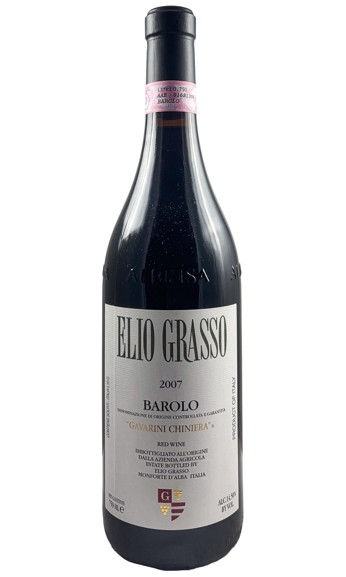 Bottle of Elio Grasso, Barolo Gavarini Chiniera, 2007 - Red Wine - Flatiron Wines & Spirits - New York