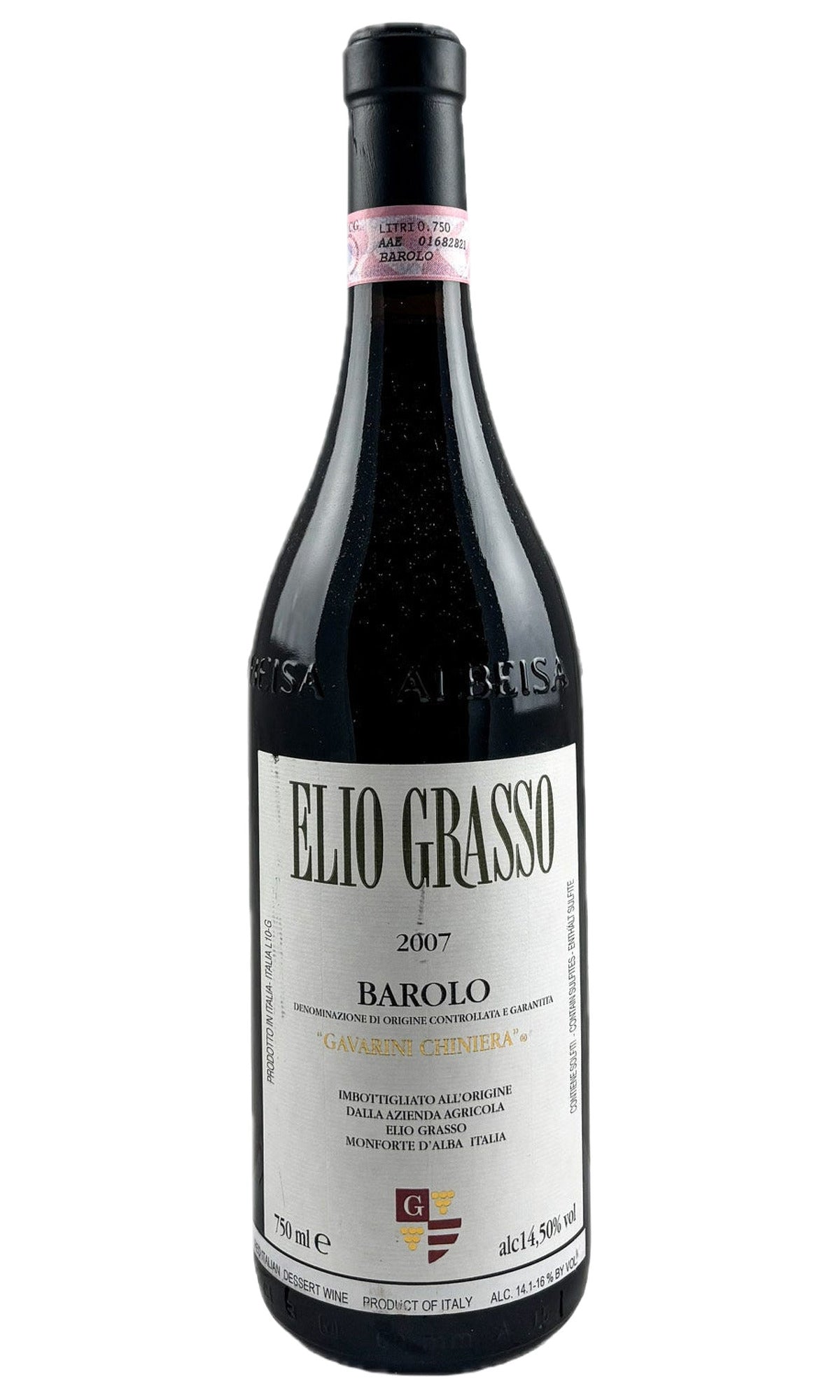 Bottle of Elio Grasso, Barolo Gavarini Vigna Chiniera, 2007 - Red Wine - Flatiron Wines & Spirits - New York