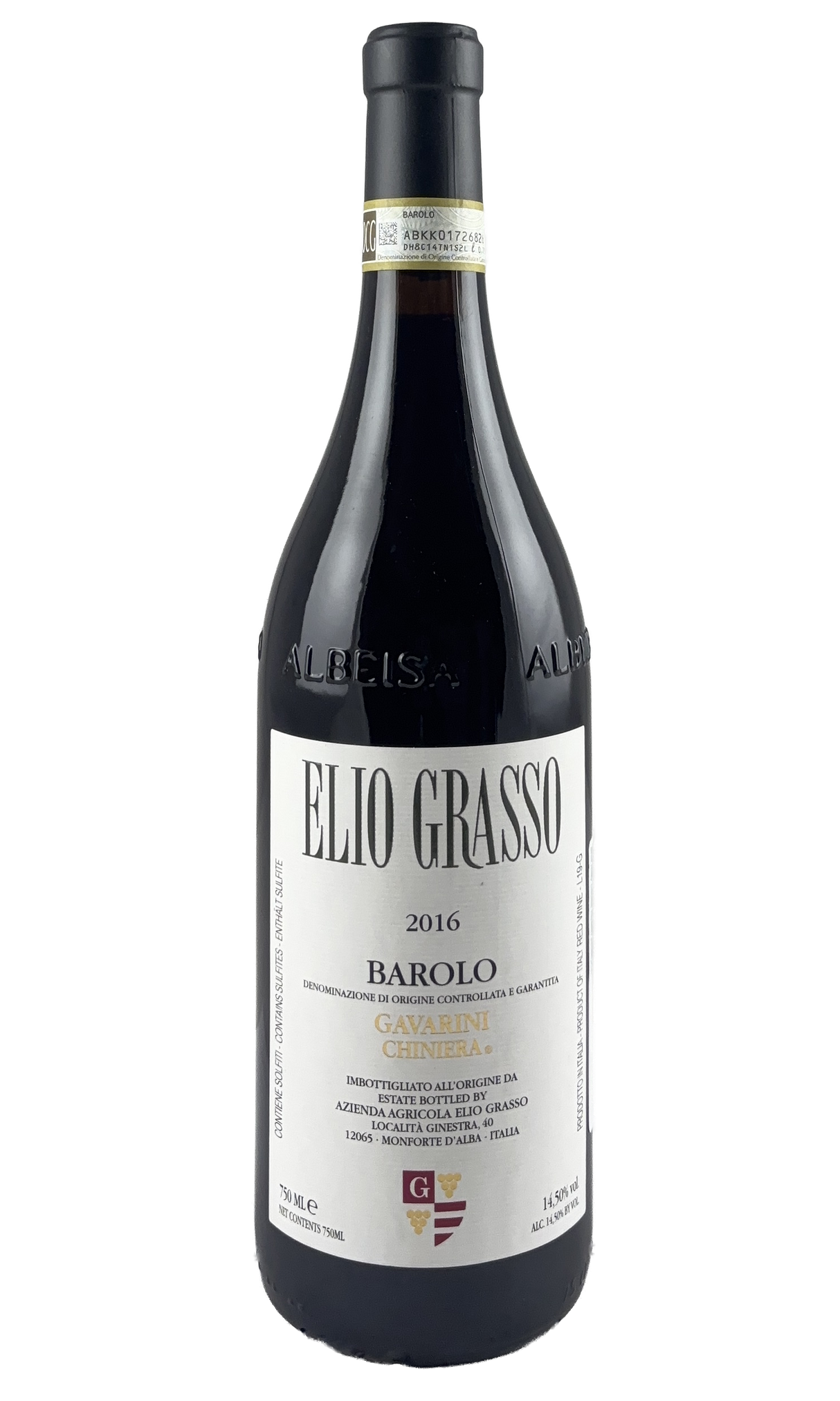 Bottle of Elio Grasso, Barolo Gavarini Vigna Chiniera, 2016 - Red Wine - Flatiron Wines & Spirits - New York