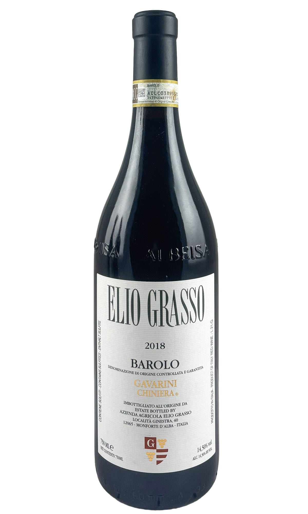 Bottle of Elio Grasso, Barolo Gavarini Vigna Chiniera, 2018 - Red Wine - Flatiron Wines & Spirits - New York