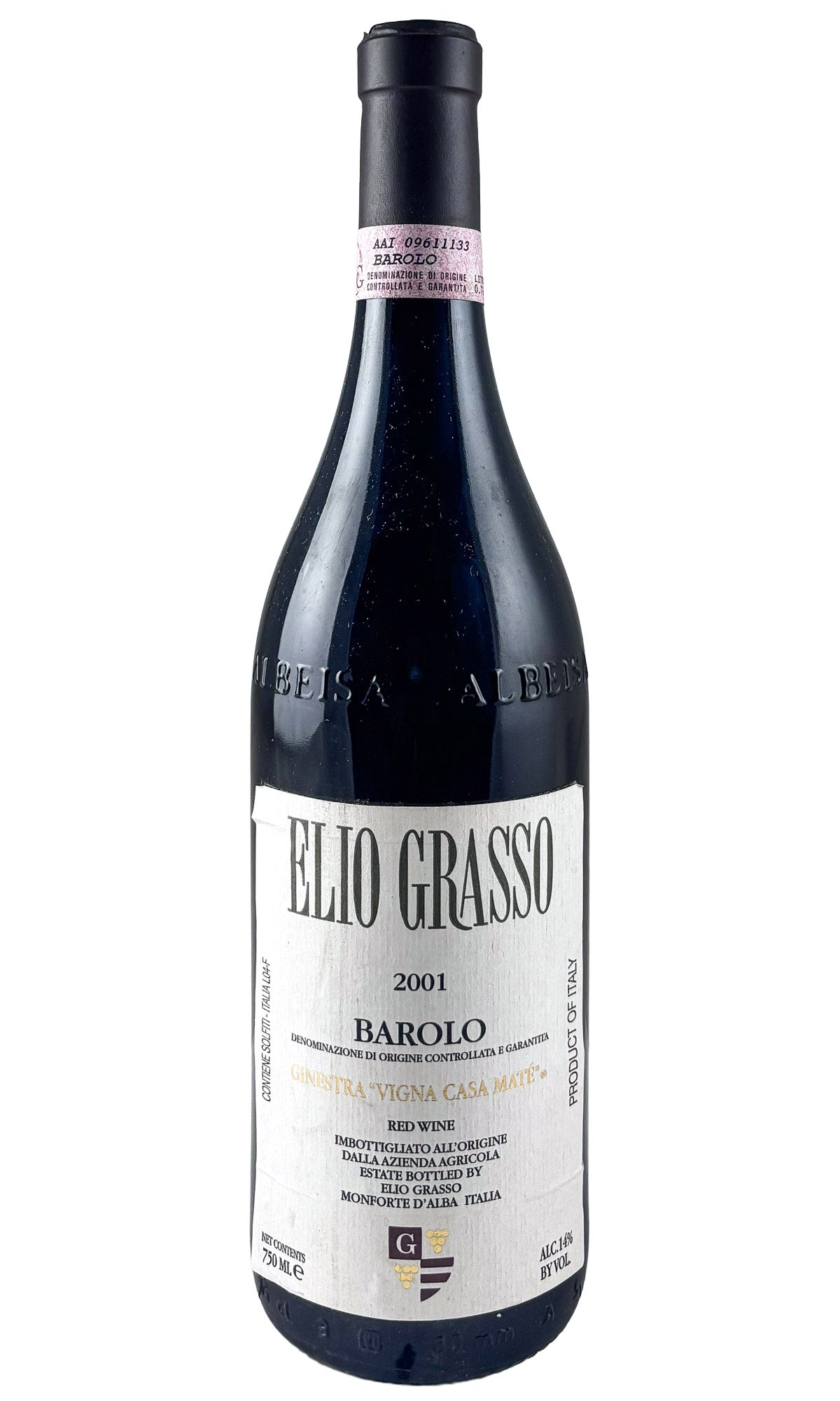 Bottle of Elio Grasso, Barolo Ginestra Casa Maté, 2001 - Red Wine - Flatiron Wines & Spirits - New York