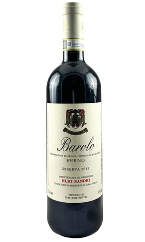 Bottle of Elio Sandri, Barolo Perno Riserva, 2019 - Red Wine - Flatiron Wines & Spirits - New York
