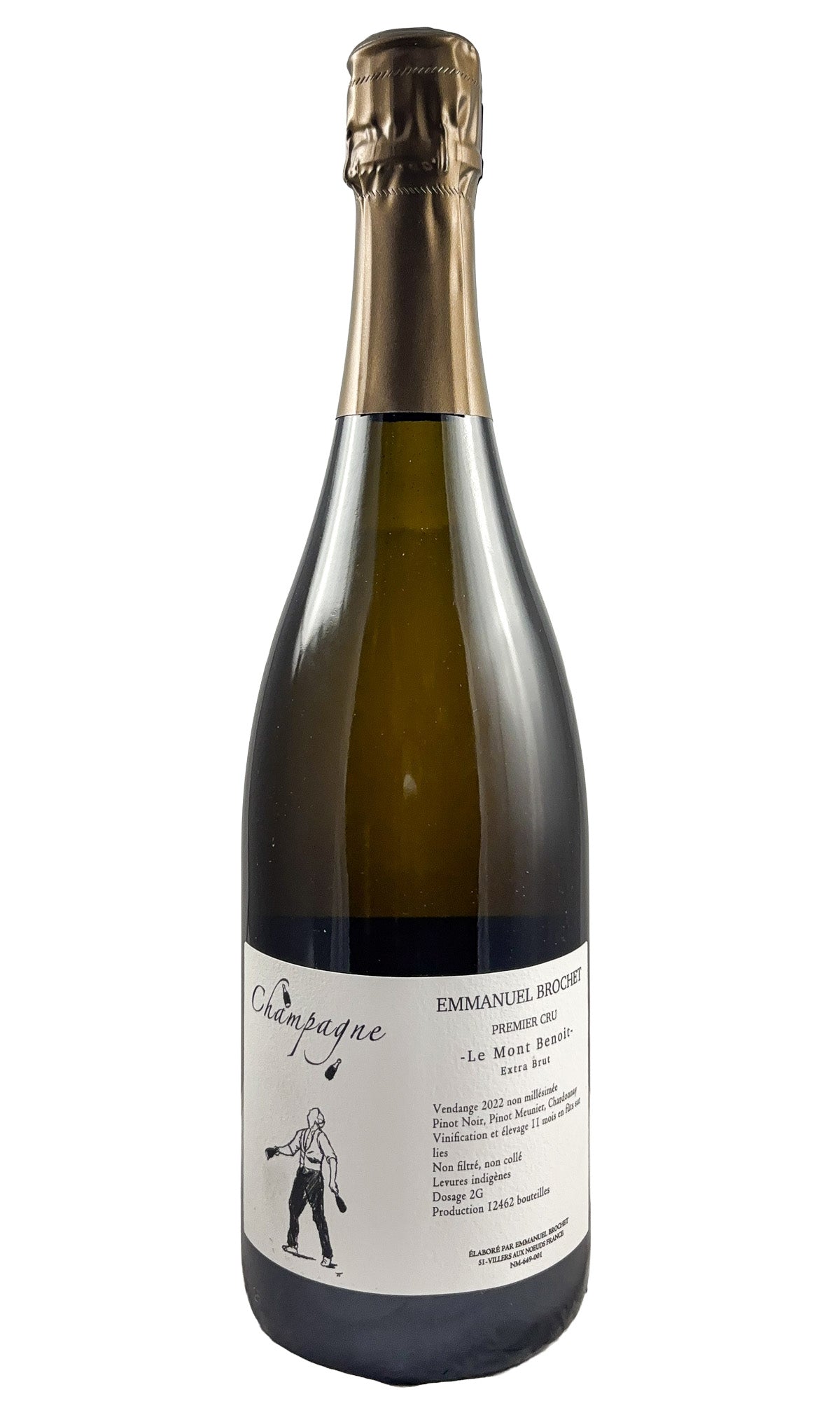 Bottle of Emmanuel Brochet, Champagne Le Mont Benoit R22 , NV [DO NOT SELL] - Sparkling Wine - Flatiron Wines & Spirits - New York