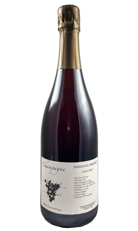 Bottle of Emmanuel Brochet, Champagne Rose de Saignee 1er Cru Extra Brut R22, NV [DO NOT SELL] - Sparkling Wine - Flatiron Wines & Spirits - New York